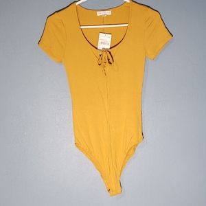 Small Socialite sunflower color bodysuit